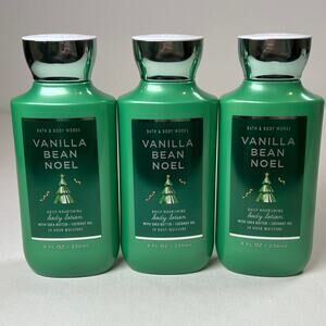 QTY 3 - Bath & Body Works Vanilla Bean Noel Body Lotion Moisturizer Cream 8oz